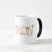 Verwandelnde Tasse - orange NEURON und hellgrünes (VorderseiteRechts)