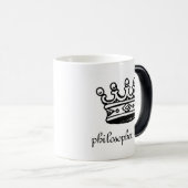 Verwandelnde Tasse Philosophen-Könighitze (links) (VorderseiteRechts)