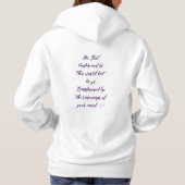 Verwandle deinen Geist, verändere deinen Stil. Hoodie (Rückseite)