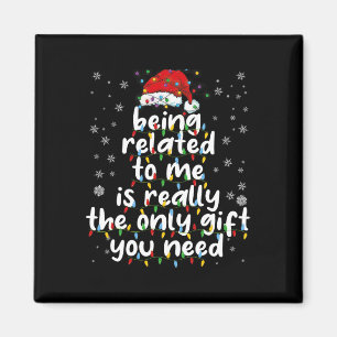 Verwandt mit mir Funny Christmas Familie Xmas Pa Magnet