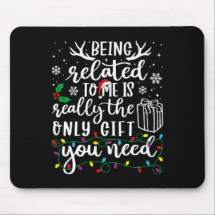 Verwandt mit mir Funny Christmas Familie Xmas Pa Mousepad