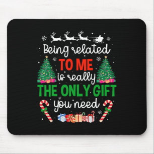 Verwandt mit mir Funny Christmas Familie Xmas Pa Mousepad
