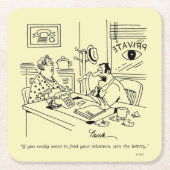 Verwandte finden rechteckiger pappuntersetzer (Vorderseite)