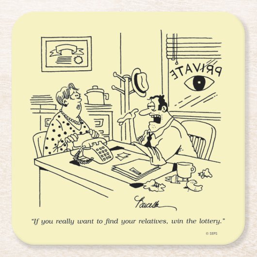 Verwandte finden rechteckiger pappuntersetzer (Vorderseite)