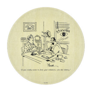 Verwandte finden schneidebrett