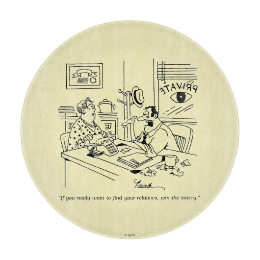 Verwandte finden schneidebrett (Vorderseite)