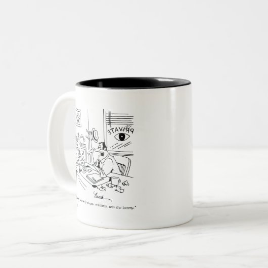 Verwandte finden zweifarbige tasse (Vorderseite Links)