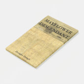 Verwandter eines Mayflower Nachkommen Post-it Klebezettel (angewinkelt)