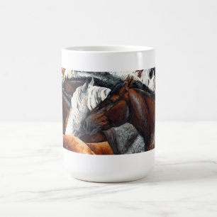 Verwandter Geist - Pferdeherden-Kaffee-Tasse Kaffeetasse