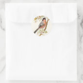 Verwandter Wild Birds Swaysland Great Bullfinch Runder Aufkleber (Tasche)
