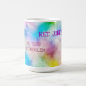 Verwandtes Datum Funny Hello Pension Künstlerische Kaffeetasse (Mittel)