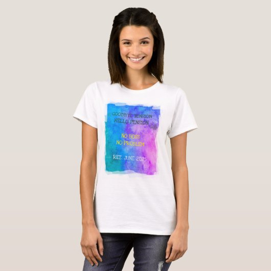 Verwandtes Datum Funny Hello Pension Künstlerische T-Shirt (Vorne ganz)