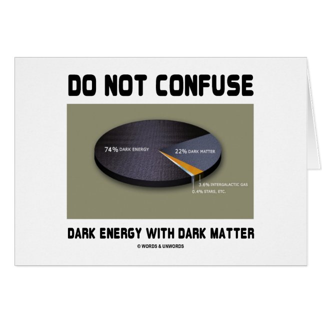 Verwechseln Sie dunkle Energie nicht mit dunkler M (Vorderseite (Horizontal))