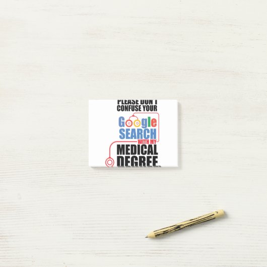 Verwechseln Sie Ihre Google-Suche nicht Post-it Klebezettel (Auf Schreibtisch)