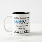 Verwechseln Sie Ihre WebMD-Diagnose nicht mit Depr Zweifarbige Tasse (Links)