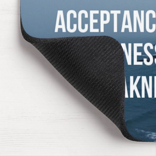 Verwechseln Sie mein Ruhe-Zitat Mousepad (Ecke)