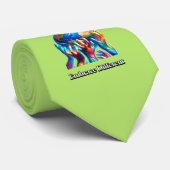 Verwechseln Sie sich. Welttag der Aufklärung über Krawatte (Gerollt)