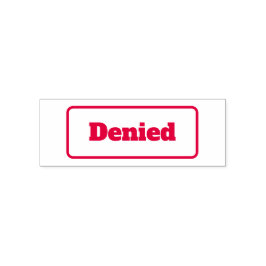 Verweigerte Briefmarke von Office-Unternehmen Permastempel