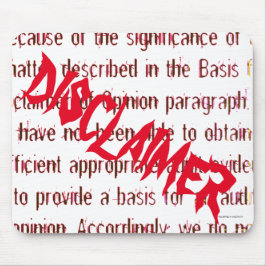 "Verweigerung des Bestätigungsvermerks " Mousepad