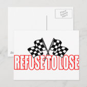 Verweigerung des Verlustes Postkarte (Vorne/Hinten)