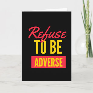 Verweigerung einer negativen Inspiration Karte
