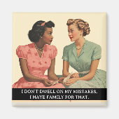 Verweilen Sie nicht auf Fistakes Funny Retro 50er  Magnet (Vorne)