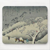 Verweilender Schnee bei Asukayama durch Ando, Mousepad (Vorne)