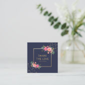 Verweisen Sie eine Quadratische Visitenkarte (Stehend Vorderseite)