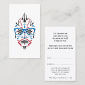 verweisen Sie einen Freundfriseur-Punkschädel Empfehlungskarte (Vorne/Hinten)