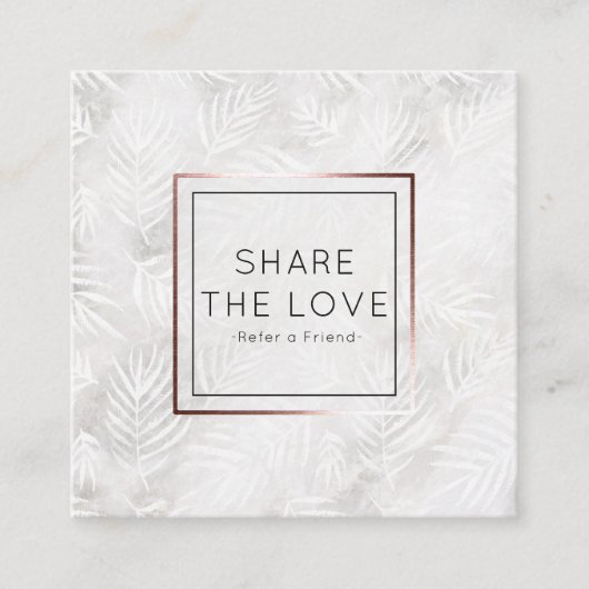 Verweisen Sie einen Quadratische Visitenkarte (Vorderseite)