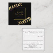 Verweisen Sie einen Quadratische Visitenkarte (Vorne/Hinten)