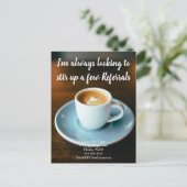 Verweisende Kunden reales Anwesen Marketing verkau Postkarte (Stehend Vorderseite)