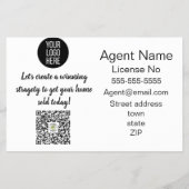 Verweisung an landwirtschaftliche Kuh reales Anwes Flyer (Hinten)