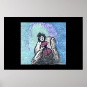 Verwelkende Geisha Poster