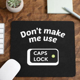 Verwende nicht die Feststelltaste - Lustige Mauspa Mousepad