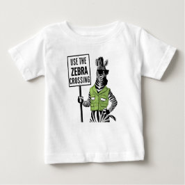 Verwenden der Zebra-Kreuzung Baby T-shirt
