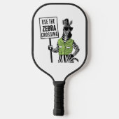 Verwenden der Zebra-Kreuzung Pickleball Schläger (Rückseite)