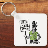Verwenden der Zebra-Kreuzung Schlüsselanhänger (Vorderseite)