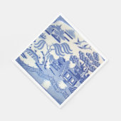 Verwenden Sie Blue Willow Luncheon Napkins & Sie s Serviette (Ecke)