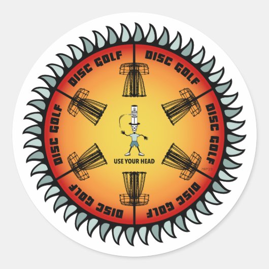 Verwenden Sie den Kopf 2 Runder Aufkleber (Vorderseite)