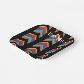 Verwenden Sie den Namen des Rye-Schriftartes mit d Pappteller (Gewinkelt)