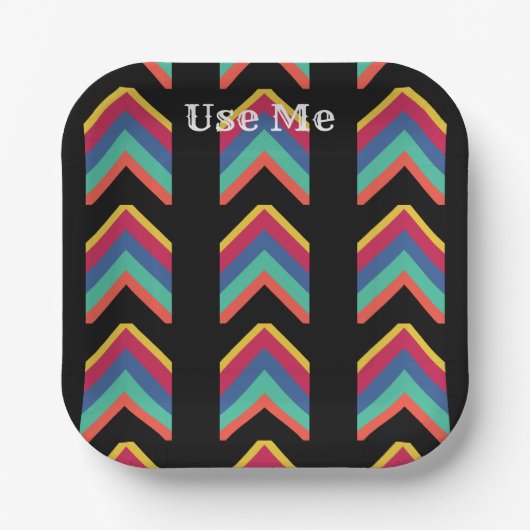 Verwenden Sie den Namen des Rye-Schriftartes mit d Pappteller (Vorderseite)