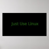 Verwenden Sie einfach Linux erstellen eine Aussage Poster (Vorne)