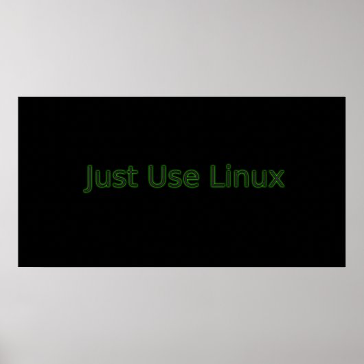 Verwenden Sie einfach Linux erstellen eine Aussage Poster (Vorne)