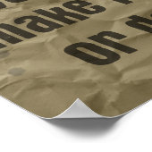 Verwenden Sie es auf und tragen Sie es heraus Post Poster (Ecke)