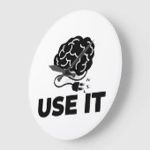 Verwenden Sie es - Gehirndesign Große Wanduhr (Winkel)