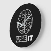 Verwenden Sie es - Gehirndesign Große Wanduhr (Winkel)