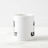 Verwenden Sie es - Gehirndesign Kaffeetasse (Mittel)