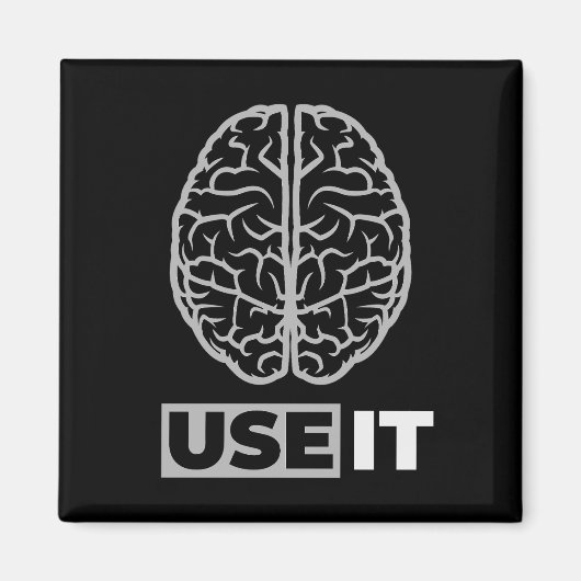 Verwenden Sie es - Gehirndesign Magnet (Vorne)