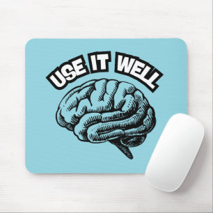 Verwenden Sie es gut Motivierend Gehirn Vintage An Mousepad